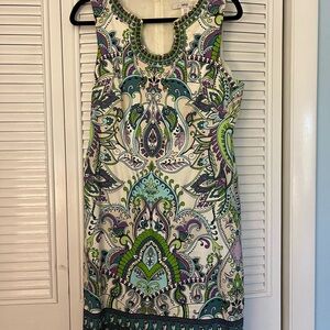 Vibrant Paisley Mini Dress